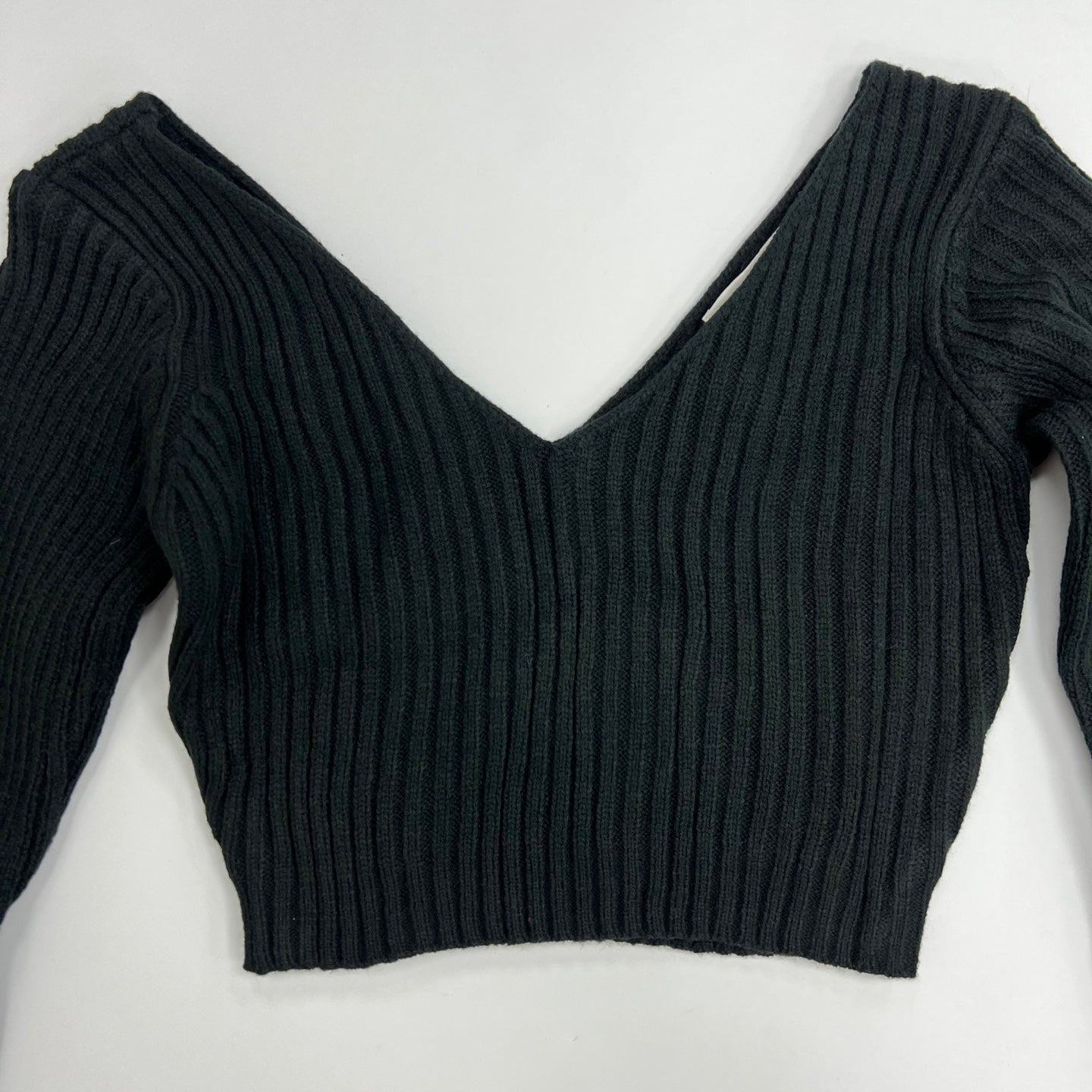 Women's Wide V-Neck Sweater Top