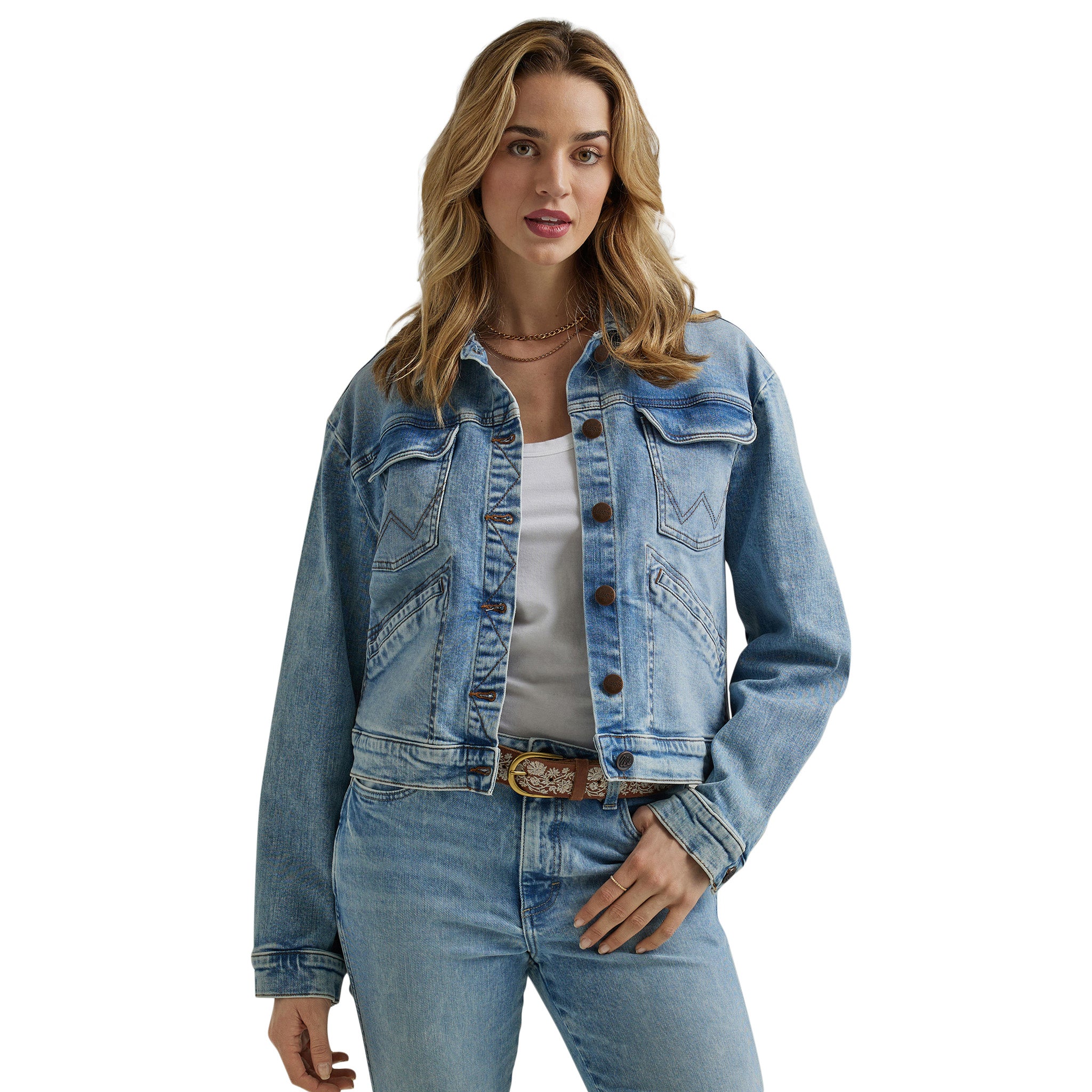 Wrangler Women's Light Wash Denim Jacket