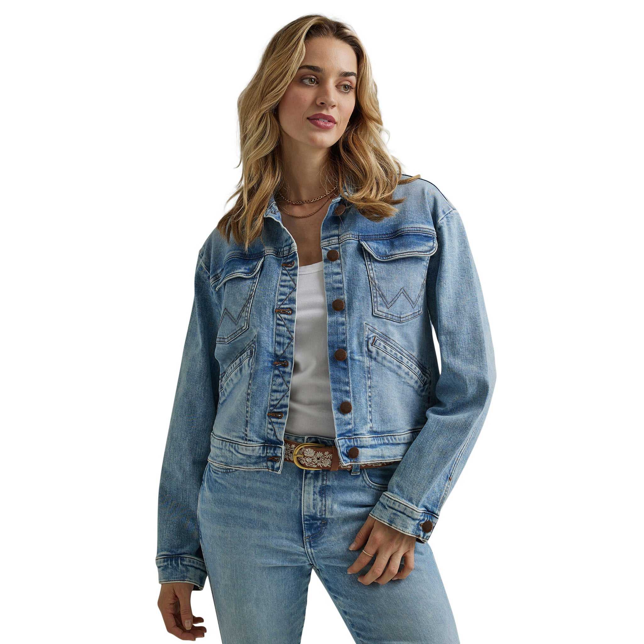 Wrangler Women's Light Wash Denim Jacket