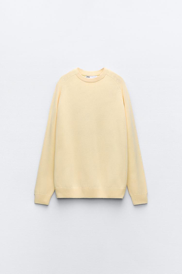 ZARA  |KNIT COTTON SWEATER