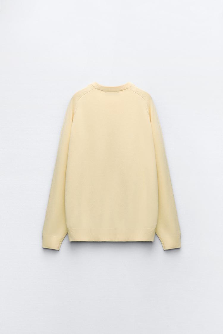 ZARA  |KNIT COTTON SWEATER