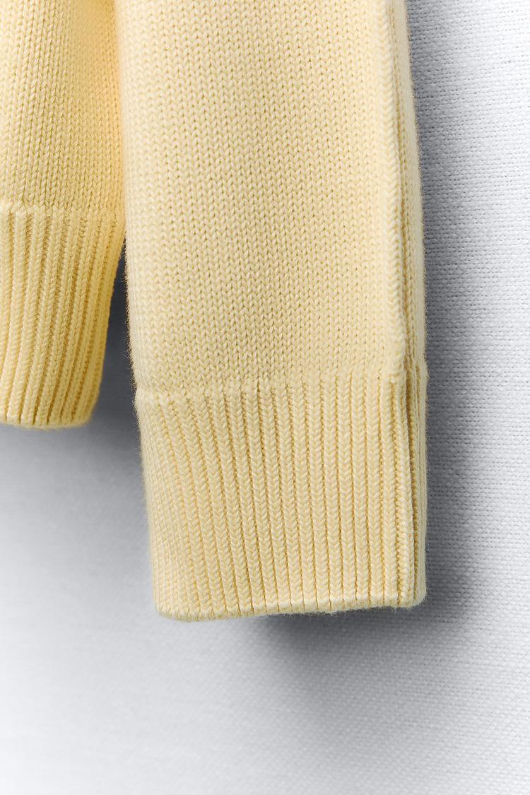 ZARA  |KNIT COTTON SWEATER