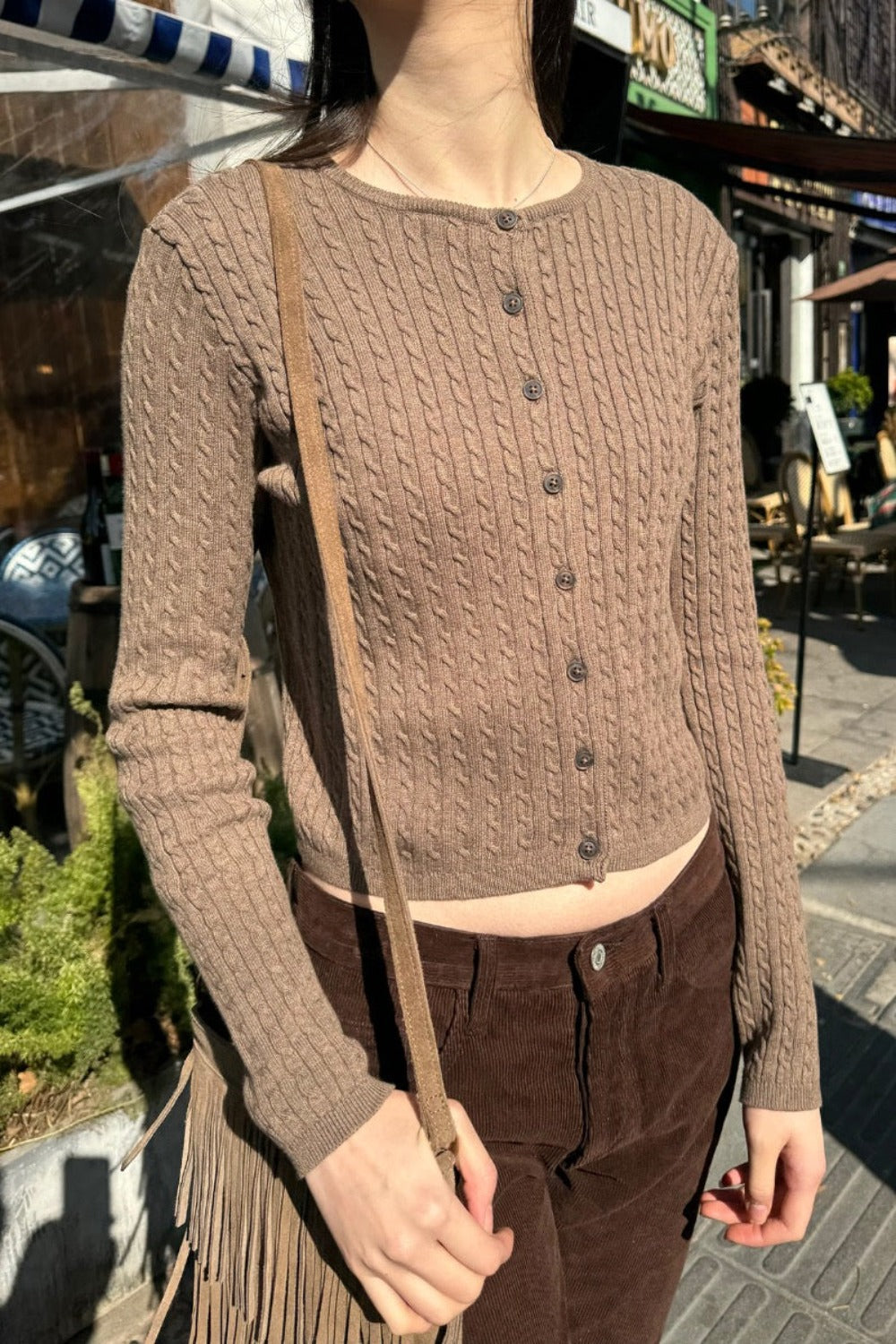 Zoe Cable Knit Cardigan